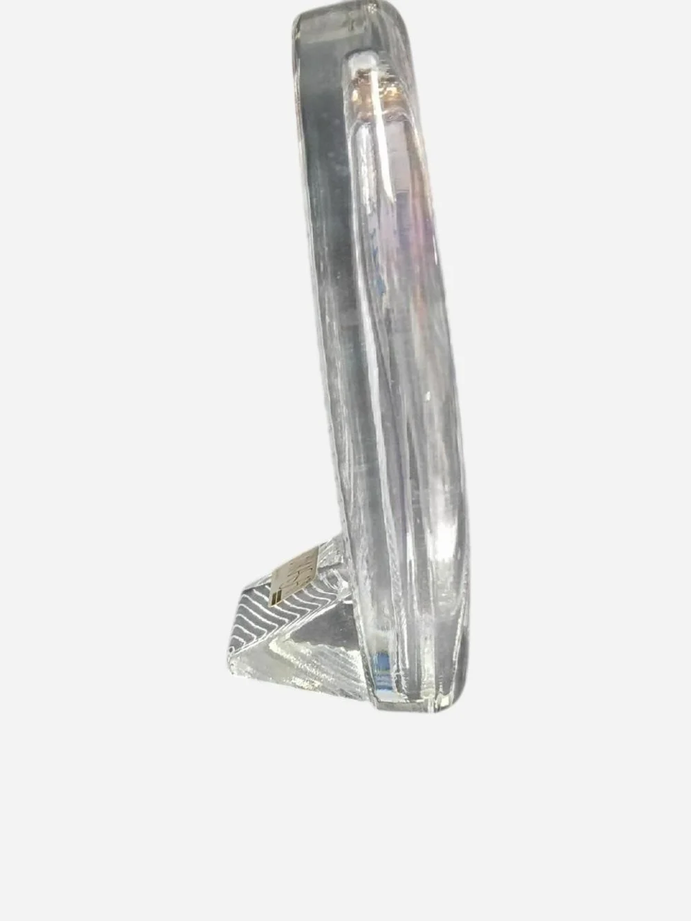 Mikasa Clear Glass‎ Oval Frame with Textured Wave Pattern